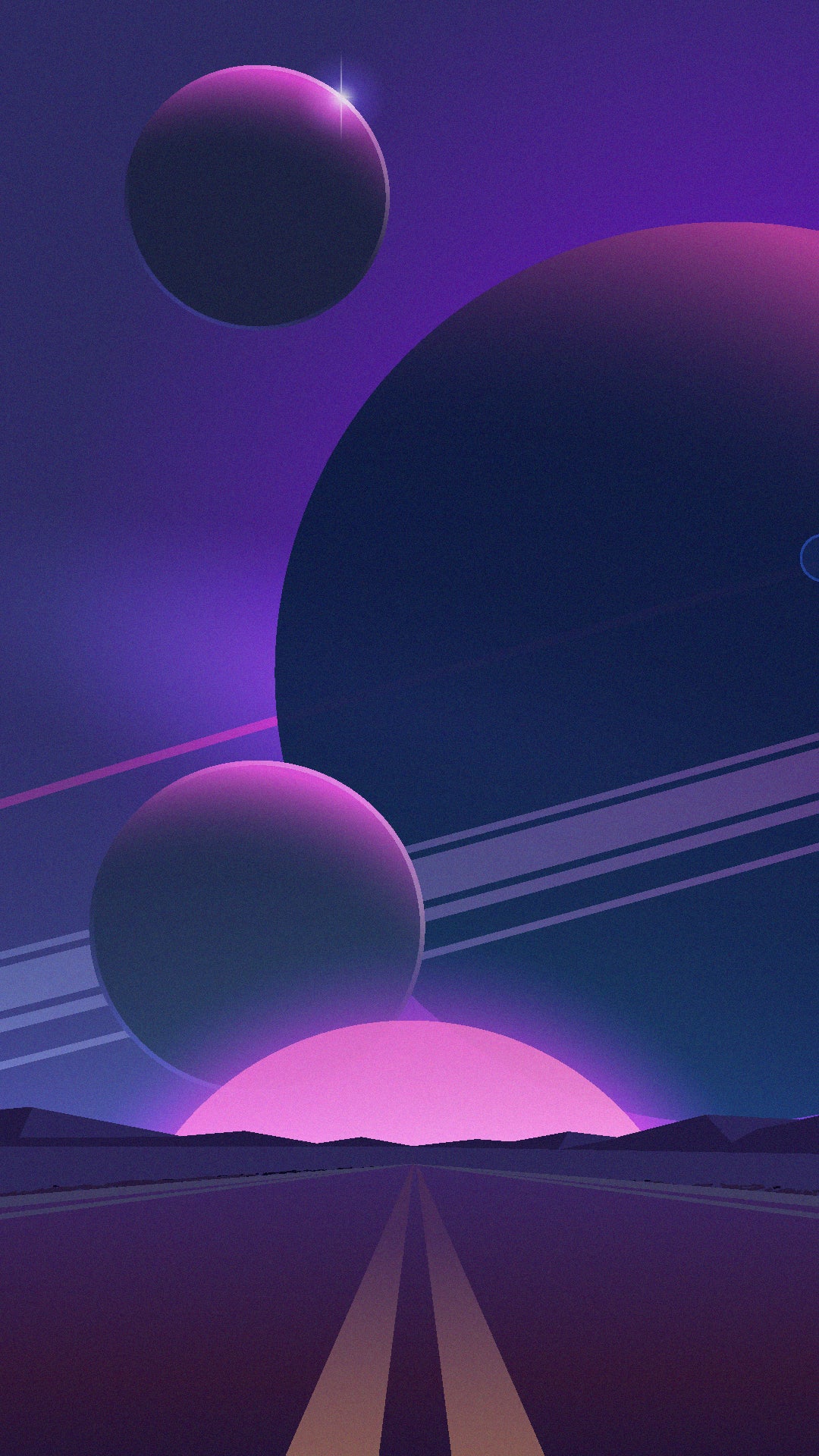 Neon Orbit Wallpaper